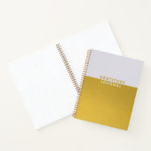 Journal de rationnement simple Gold Foil (Intérieur)