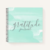 Journal de ratitude de la peinture turquoise (Devant)