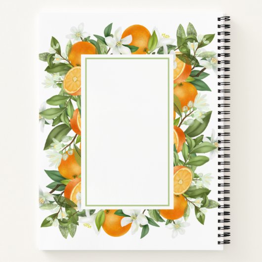 Journal de ratitude des oranges (Dos)