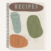 Journal de recette du design moderne du milieu du (Devant)