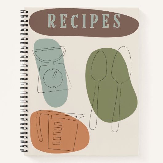 Journal de recette du design moderne du milieu du  (Devant)