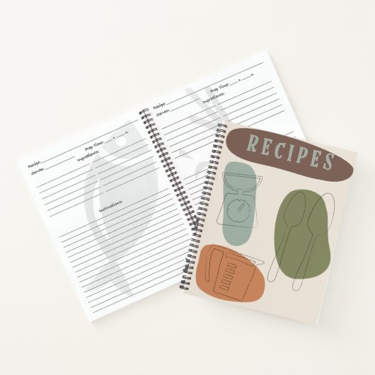 Journal de recette du design moderne du milieu du (Intérieur)