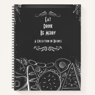 Journal de recette du menu du tableau de bord