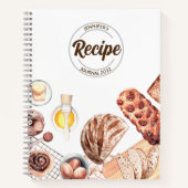 Journal de recette personnalisable Bread Baker (Devant)