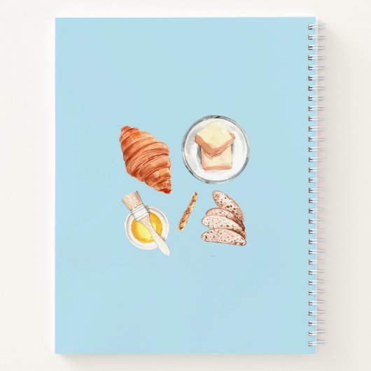 Journal de recette personnalisable de conception d (Dos)