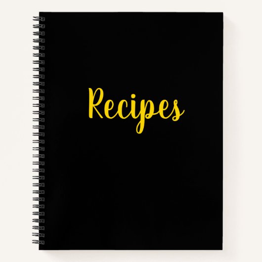 Journal de recette vide (Devant)