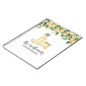 Journal de recettes de famille Monogram Yellow Lem (Côté gauche)