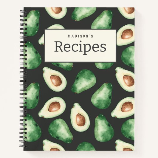 Journal de recettes fraîche Avocado (Devant)