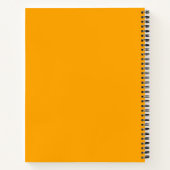 Journal de recettes orange esthétique | Pages blan (Dos)