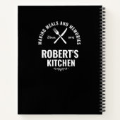 Journal de recettes sur tableau noir | Nom personn (Dos)