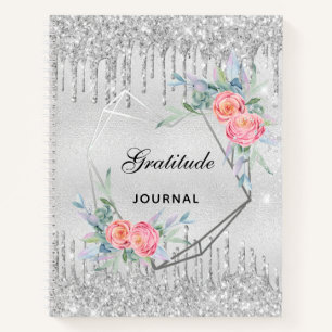 Journal de reconnaissance argent floral parties sc