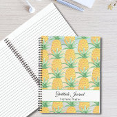 Journal de reconnaissance de l'aquarelle d'ananas 