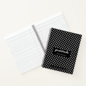 journal de reconnaissance de points de polka noir (Intérieur)