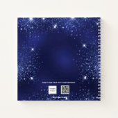 Journal de reconnaissance fleurs bleues argent nom (Dos)