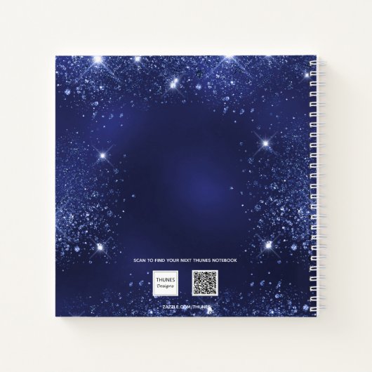 Journal de reconnaissance fleurs bleues argent nom (Dos)