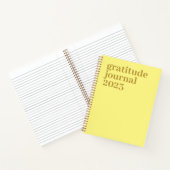 Journal de reconnaissance minimaliste Jaune (Intérieur)