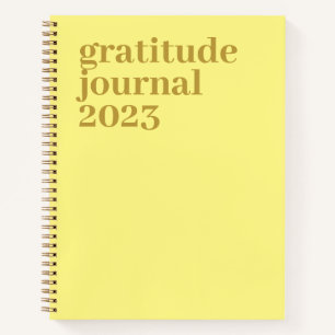 Journal de reconnaissance minimaliste Jaune