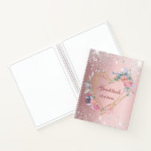 Journal de reconnaissance parties scintillant rose (Intérieur)