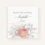 Journal de reconnaissance rose or floral argent fe (Devant)