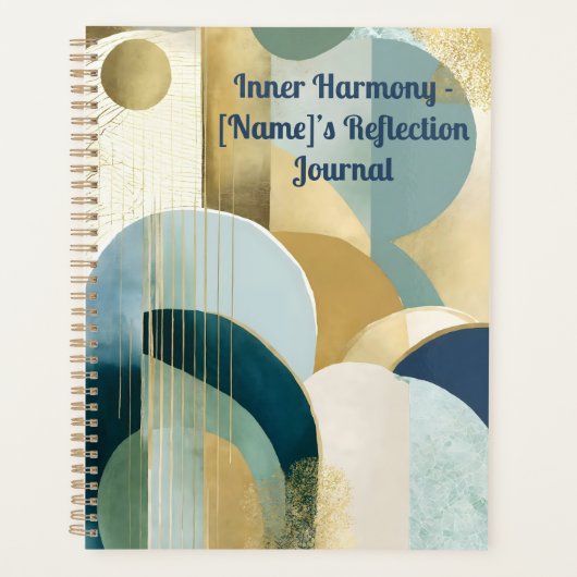 Journal de réflexion personnalisé - 'Harmonie inté (Devant)