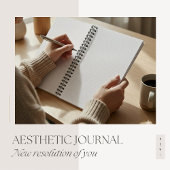 Journal de réflexion silhouette minimaliste 2026