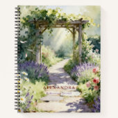 Journal de réflexions personnalisées Garden Path (Devant)