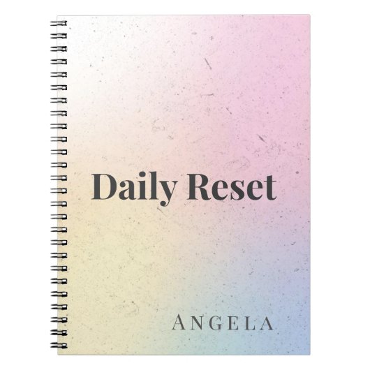 Journal de Réinitialisation Quotidienne (Devant)
