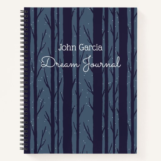 Journal de rêve Night Woods personnalisé (Devant)