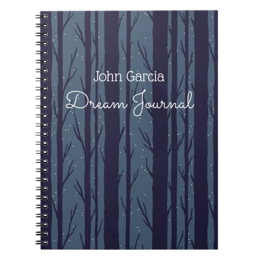 Journal de rêve Night Woods personnalisé (Devant)