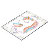 Journal de rêve personnalisé de l'Unicorne endormi (Côté gauche)