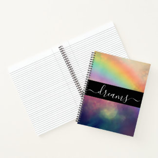 Journal de rêve personnalisé Sepia Arc-en-Ciel Cie