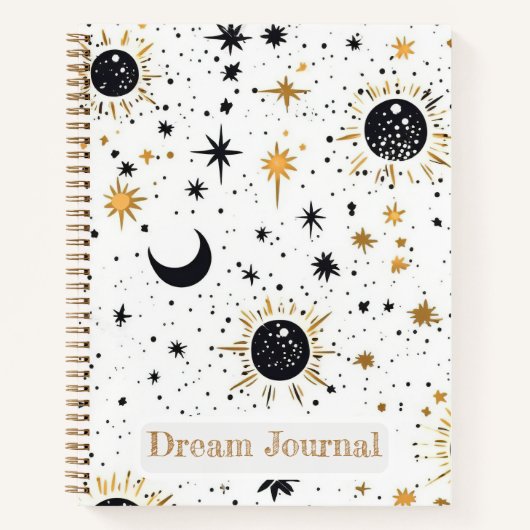 Journal de rêve Soleil Lune Étoiles Céleste (Devant)