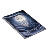 Journal de rêves avec attrape-rêves neige (Côté Droit)