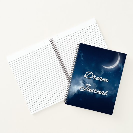 Journal de rêves - Journal de nuit à la lune argen (Intérieur)