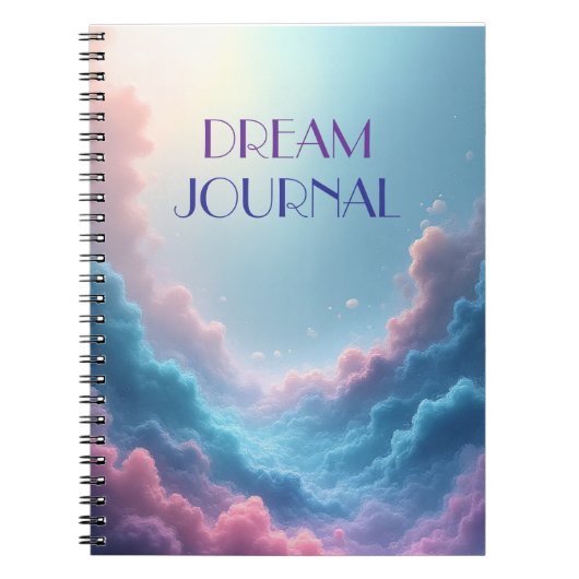 Journal de rêves - Nuages pastel rêveurs (Devant)