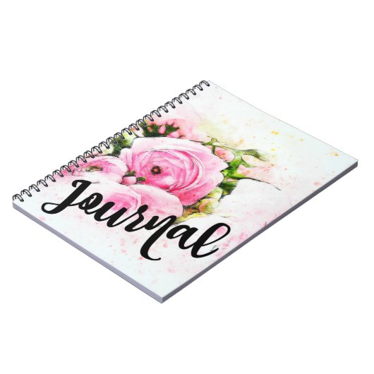 Journal de roses d'aquarelle (Côté gauche)