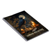 Journal de Samhain avec corbeau et lune (Côté Droit)