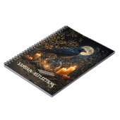 Journal de Samhain avec corbeau et lune (Côté gauche)