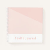 Journal de santé, rose pâle (Devant)