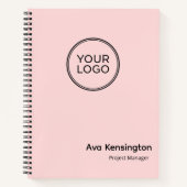 Journal de société professionnel rose avec logo pe (Devant)