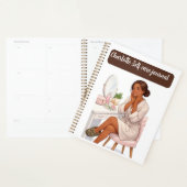 Journal de soins personnels chic avec nom personna (Devant avec enveloppe)