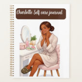 Journal de soins personnels chic avec nom personna (Devant)