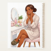Journal de soins personnels chic avec nom personna (Dos)