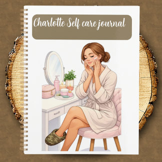 Journal de soins personnels personnalisé et élégan