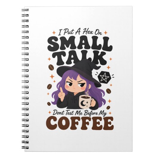 Journal de sorcière antisociale Cadeau drôle d'Hal (Devant)