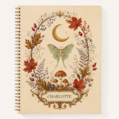 Journal de sorcière personnalisé avec papillon de (Devant)