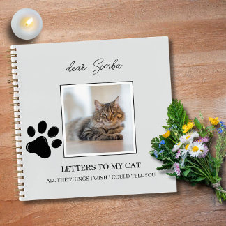 Journal de souvenir mémorial pour chat perte d'ani