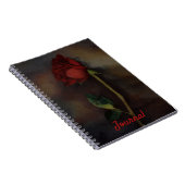 Journal de style gothique à la rose rouge foncé (Côté Droit)