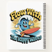 Journal de surf Flow With The Happy Waves (Dos)