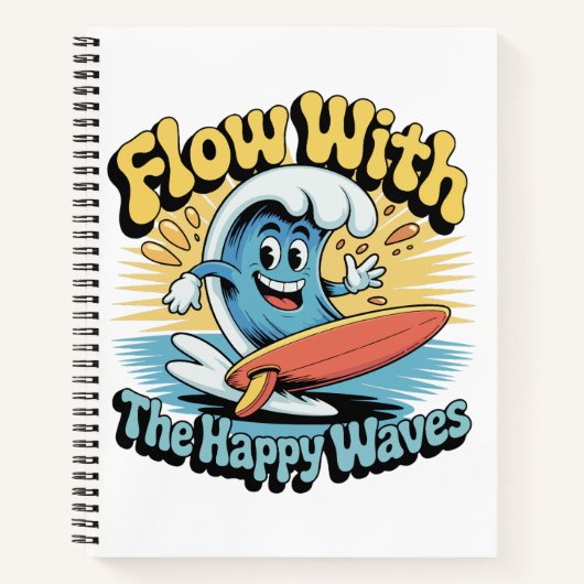 Journal de surf Flow With The Happy Waves (Devant)